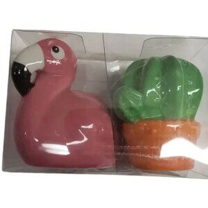 New Flamingo Cactus Salt And Pepper Shaker